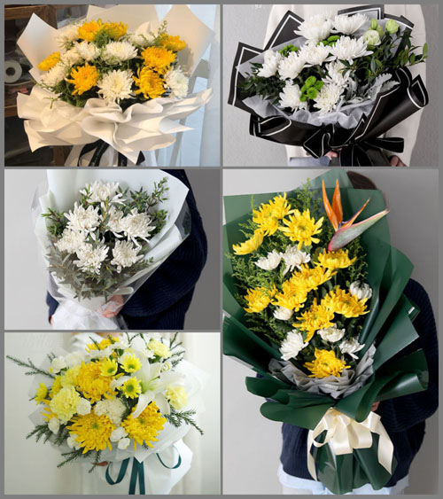 山东青岛胶州市胶莱镇张家大高村白事花束代送
